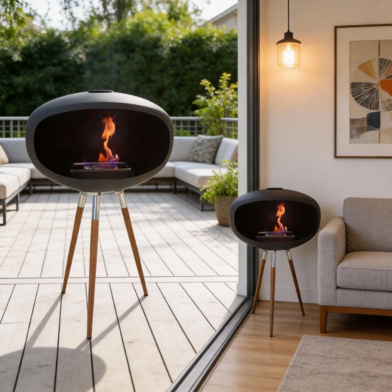 High Feet Fireplace True Outdoor & Indoor Decoration High-End Atmospheric Alcohol Stove