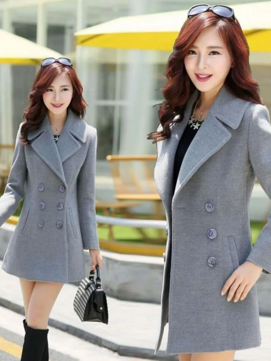 women's-thickened-woolen-coat-spring-autumn-korean-style-slimming-coat-multiple-pieces-set-plus-size-outerwear-jacket