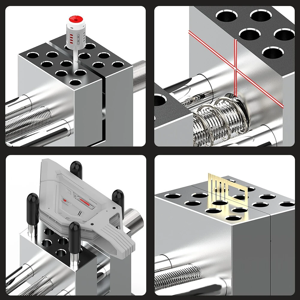 

Мини-настольные тиски, компактный регулируемый зажим, вращающийся на 360 градусов для моделирования хобби, работы на масштабе, модели, поделки, инструмент «сделай сам», доступ