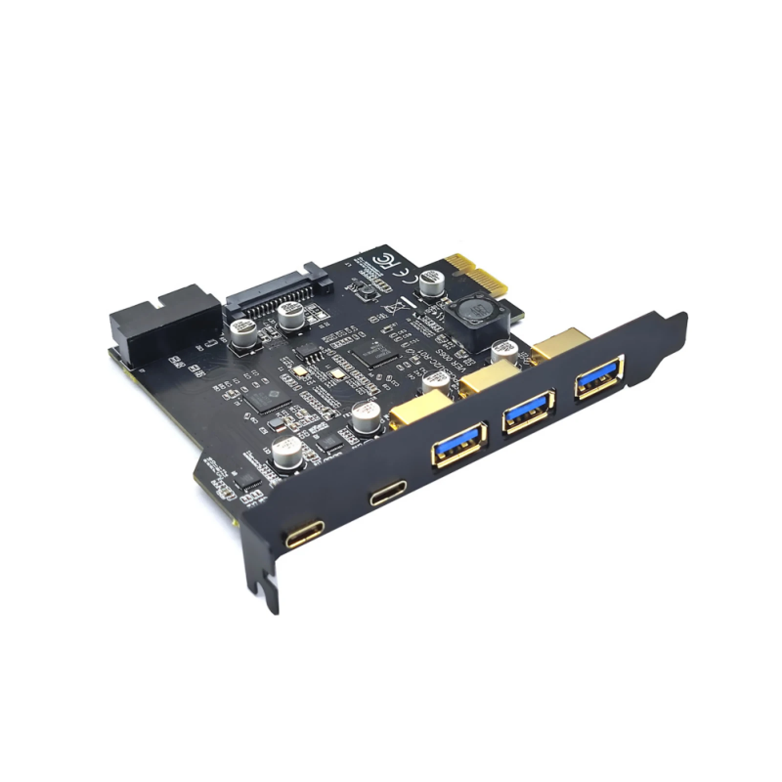 

Type C USB 3.2 Gen 1 PCIE Card Hub USB 3.0 PCI Express Board PCI-E PCI E USB 3 Adapter Multiplier USB3 3.1 Controller Riser Card