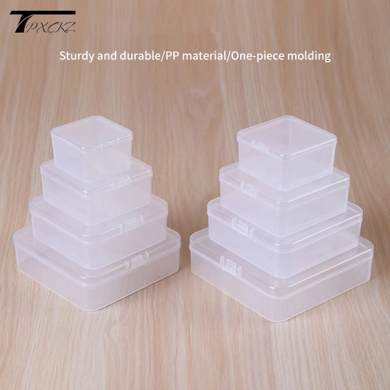 Plastic Box Rectangular Box Translucent Fishing Gear Box Storage Box Dustproof Durable Strong Jewelry Storage Case Container