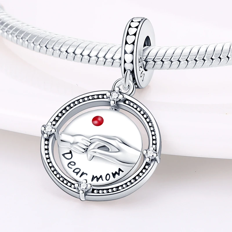 925 Silver Color Love Mother\'s Day Collection Charms Beads For Mom Fit 3mm 925 Original Bracelets DIY Jewelry Birthday Gifts
