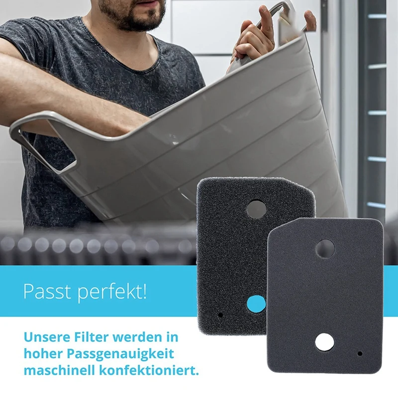 Filtro de espuma para secadora Miele 9164761, bomba de calor, filtro de esponja, esterilla, filtro de pelusa