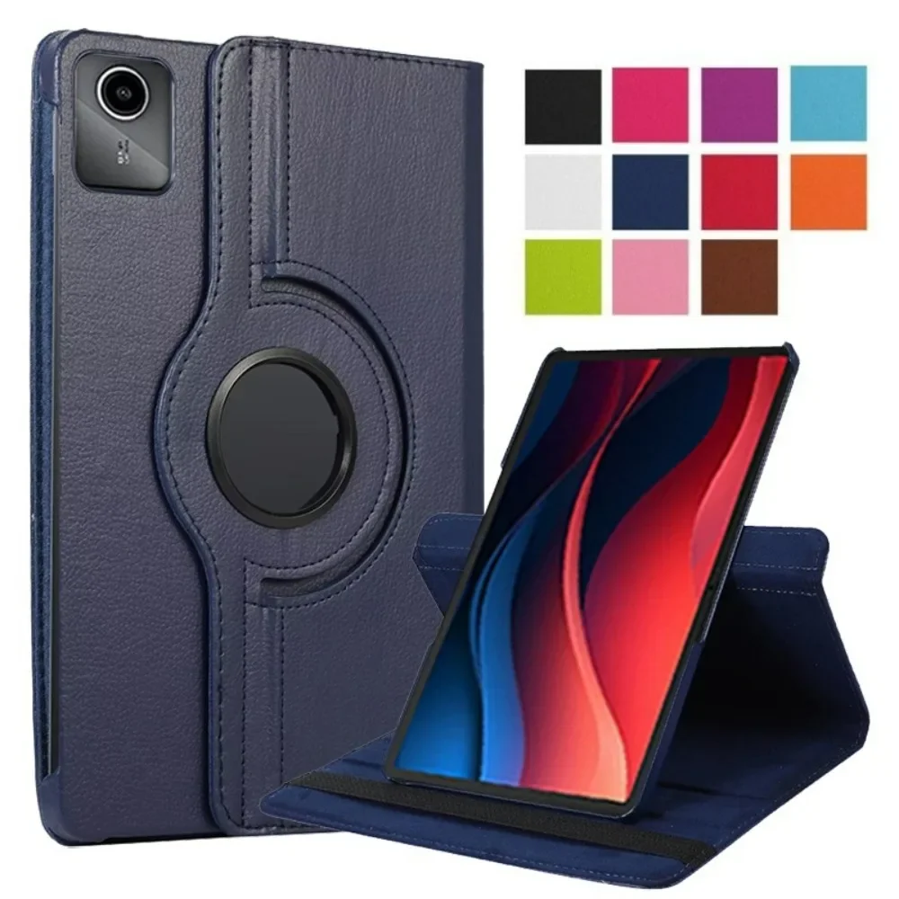 For Lenovo Xiaoxin Pad 2024 Case TB331FC Plus 11.5  P11 360 Degree Rotating Folio PU Leather Case for Lenovo with Drop-proof