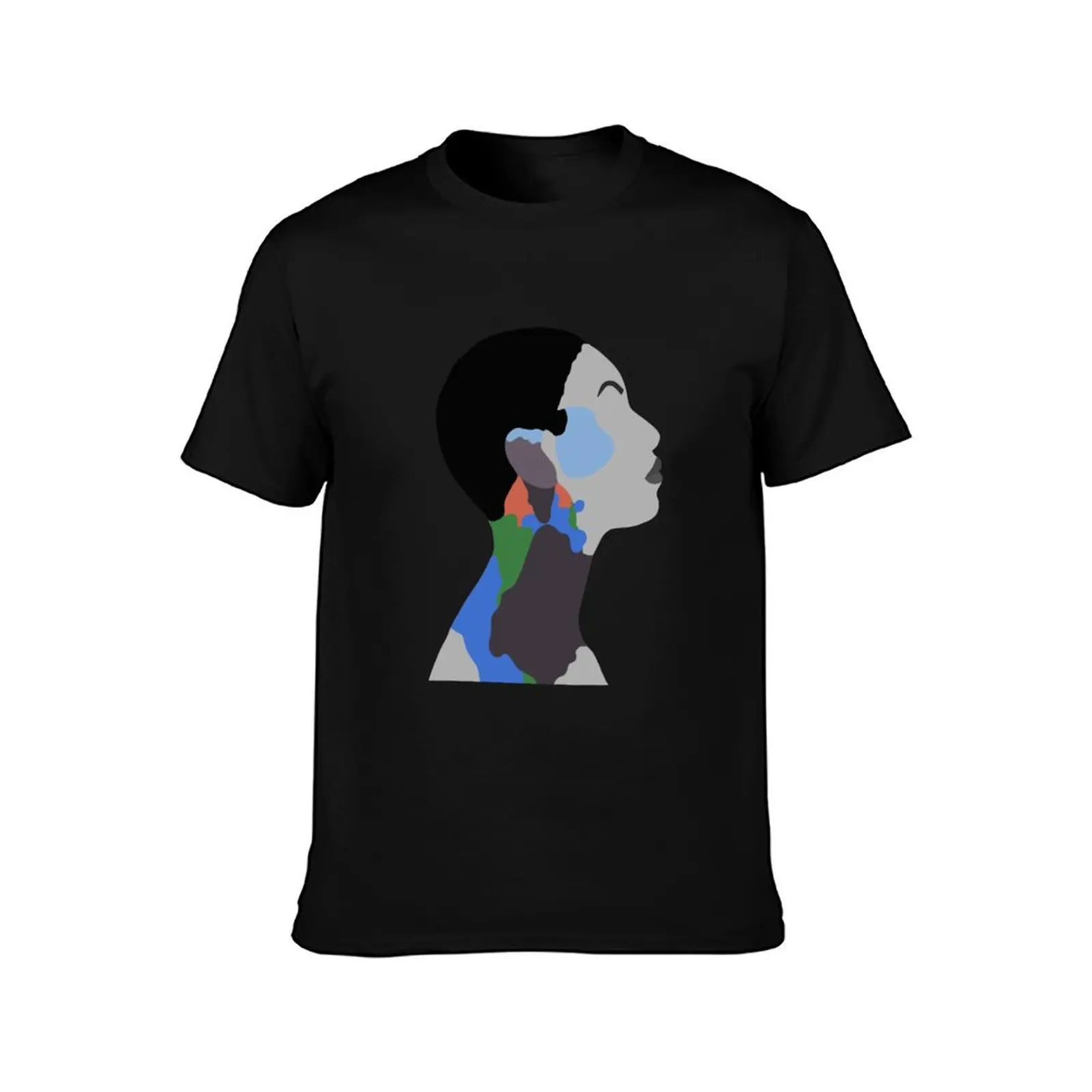 Dominique Fils-Aimé Outline T-Shirt Big Size Short Sleeve Tee for Men view 2