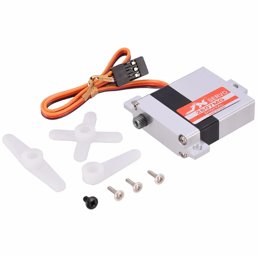 

JX Servo PDI-2607MG Digital Metal Gear Servo, 7.2kg 0.13sec Full Metal Case for RC Drone Glider Airplane, Dual Ball Bearing