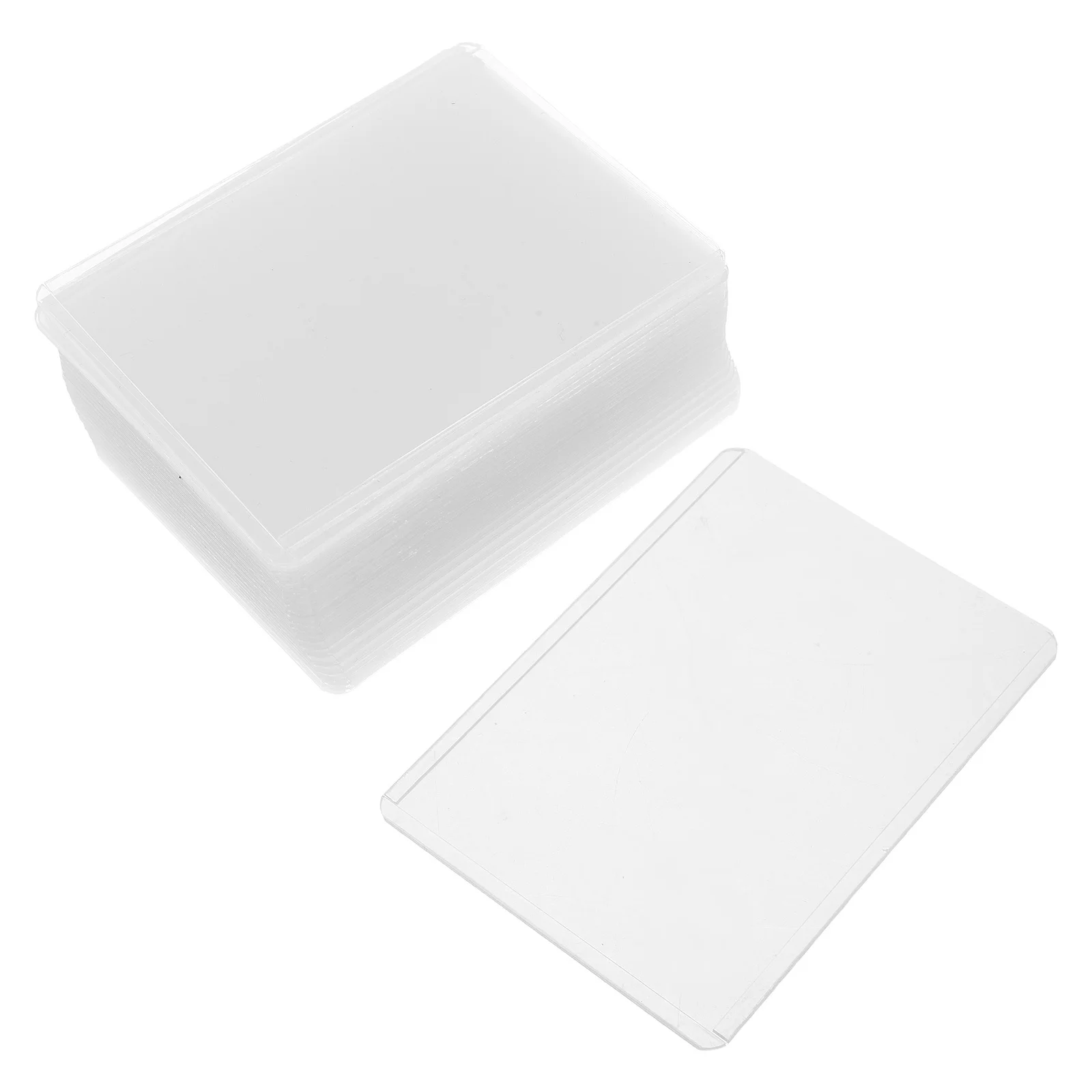 25 قطعة من حامل البطاقات الشفافة البلاستيكية، حافظة بطاقات الأعمال، شارة الهوية لمعارض العمل في المكتب والمدرسة #1