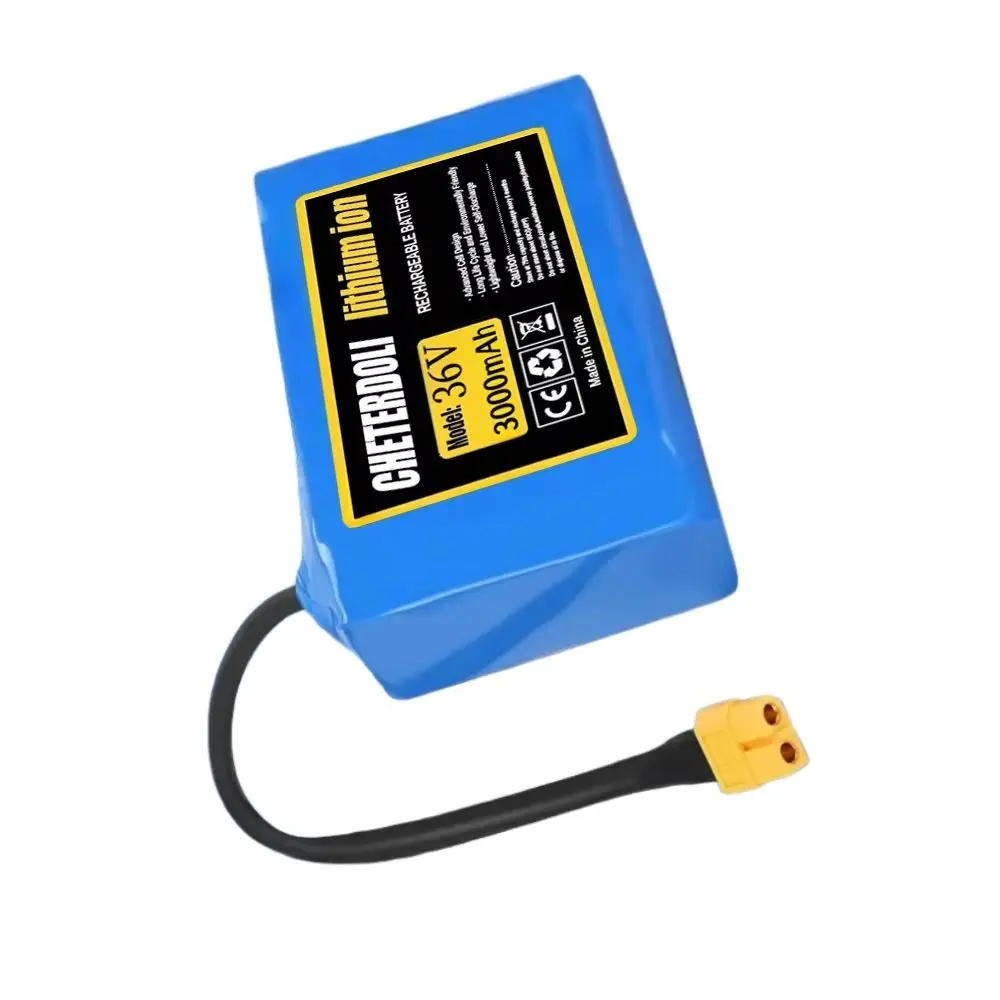 

36V 3000mAh Rechargeable Lithium Ion Battery Pack Genuine 10S1P for HoverBoard Electric Self Balancing Scooter Unicycle