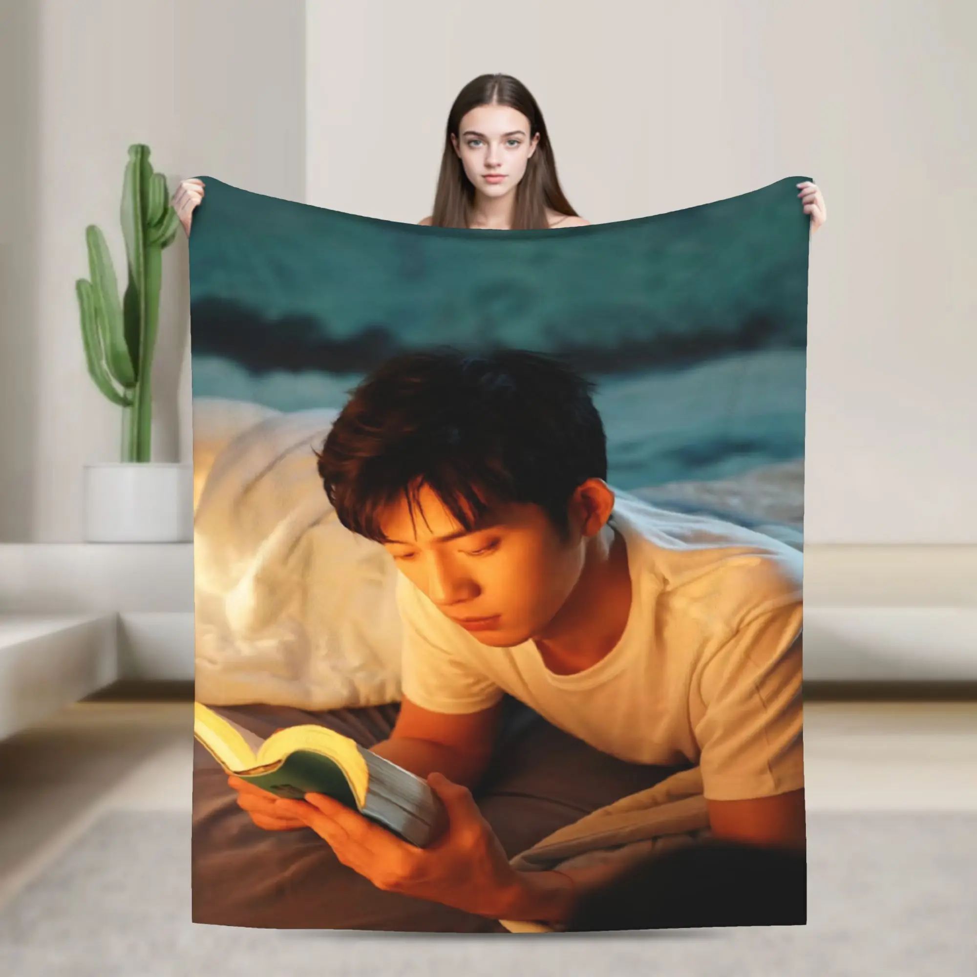 The Early Spring jing boran Blankets Flannel  Relax Ultra-Soft Throw Blankets for Bed Rug Piece