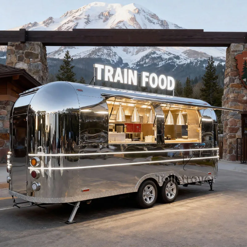 

Street Custom Mobile Fast Food Trailer Tacos French Fries Baked Potatoes Sandwich Truck Food Van For Dogs