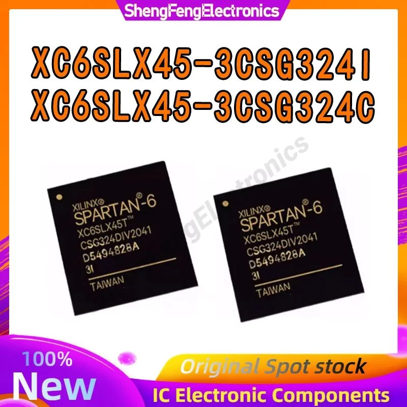 XC6SLX45-3CSG324C XC6SLX45-3CSG324I Chip de dispositivo lógico programable (CPLD/FPGA) original y auténtico. Paquete BGA-324