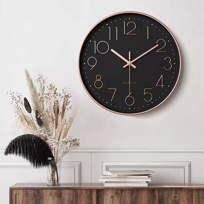 Wall Vintage Wall Clock Modern Design Needle Office Fashion Wall Clock Round Quartz Reloj Pared Decorativo Home Decorating Items