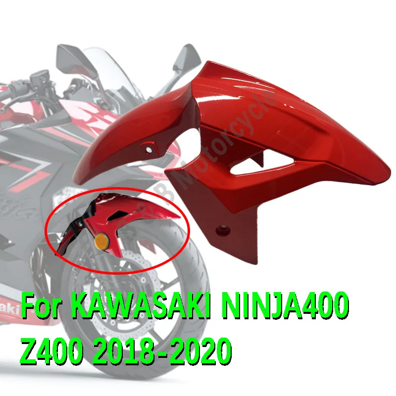 

For KAWASAKI Ninja400 Front Fender Z400 2018-2022 Motorcycle shell Accessories Front Fender Mudguard Tire Splash Mud Guard