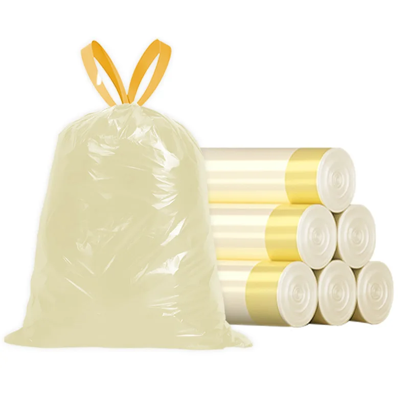 7 Gallon 25L Drawstring Trash Bags 52x55cm 15Pcs Suitable for Home Kitchen Bathroom Office