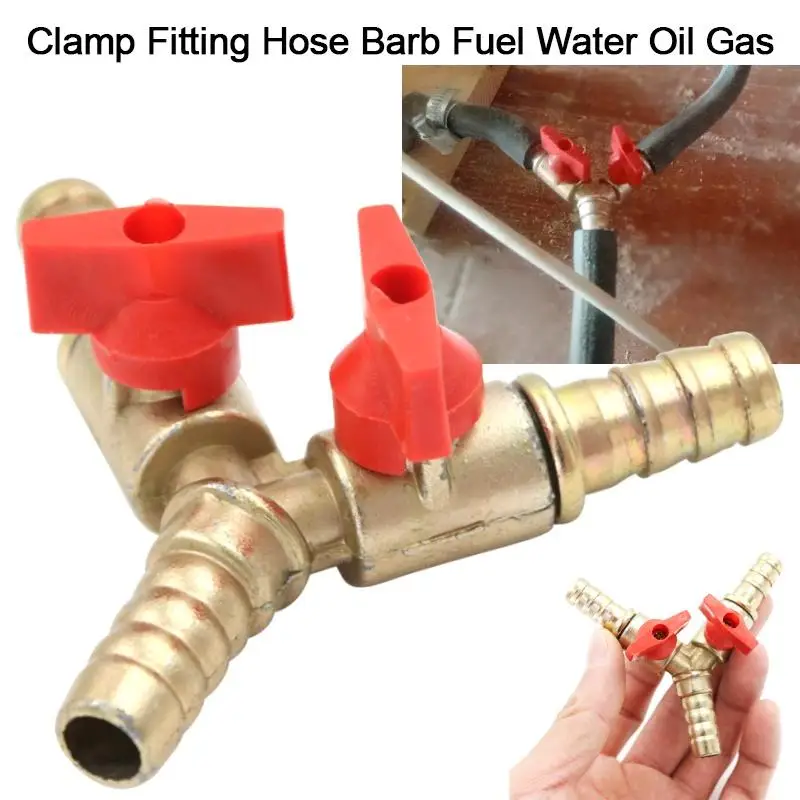 

Шаровой кран Y-образный медный, трехходовой Т-образный, 3/8, 10мм, Зубчатый, топливный, газ, масло