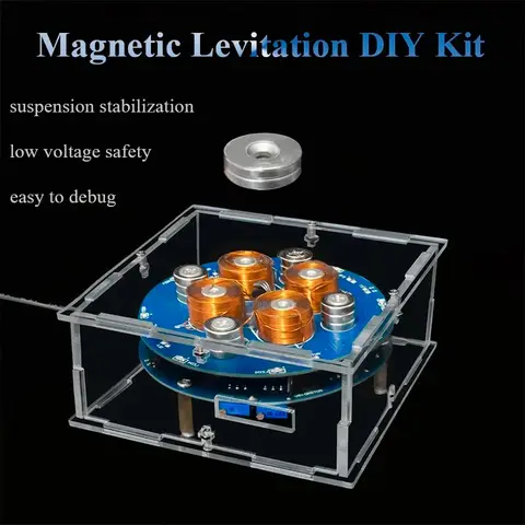 자기 부상 DIY 전자 키트 실험 코일 푸시 다운 모듈 회로 용접 키트 무게 베어링 50g/150g