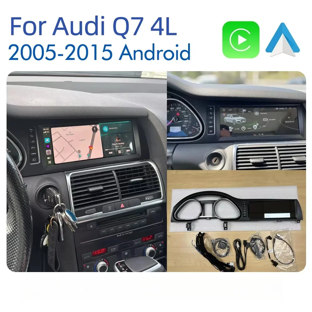 

Для Audi Q7 A4L A4 2005-2015 Android 14 Беспроводной CarPlay GPS Автомобильный интеллектуальный мультимедийный плеер Навигация Авто Радио Стерео DSP