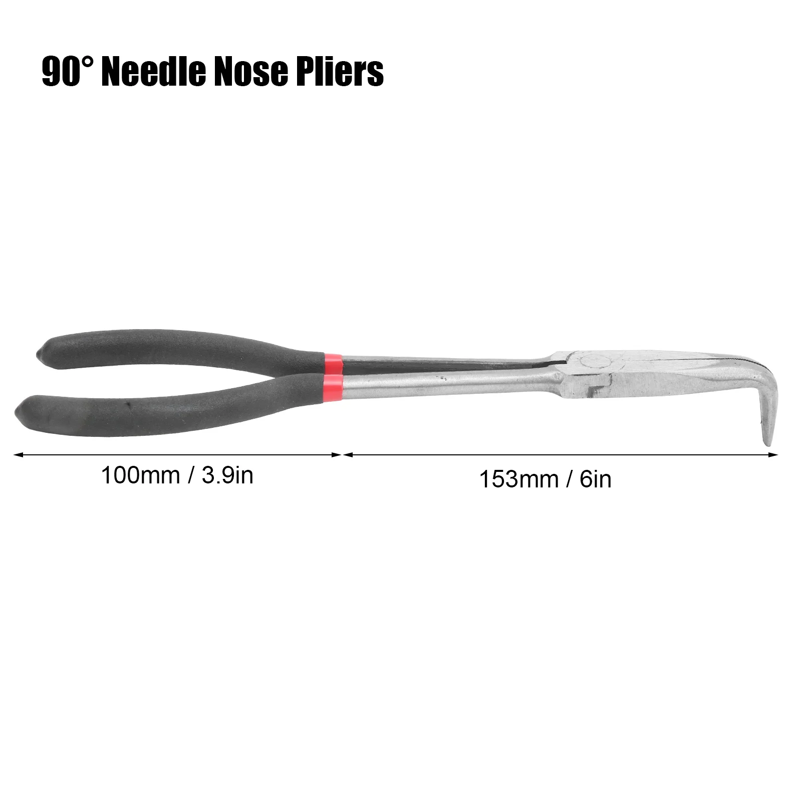 11inch 280mm Needle Nose Pliers 90° Tool Steel High Temperature Quenching Clamp Hand Tools