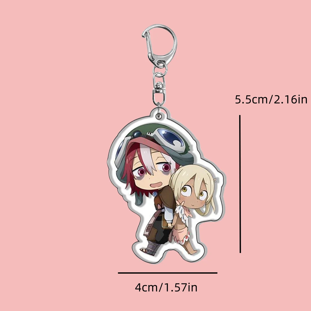 Anime Acrylic Keychain- Made in Abyss Cartoon Character Pendant, Suitable for Bags and Keys,cosplay gifts Perfect Gift for Fans