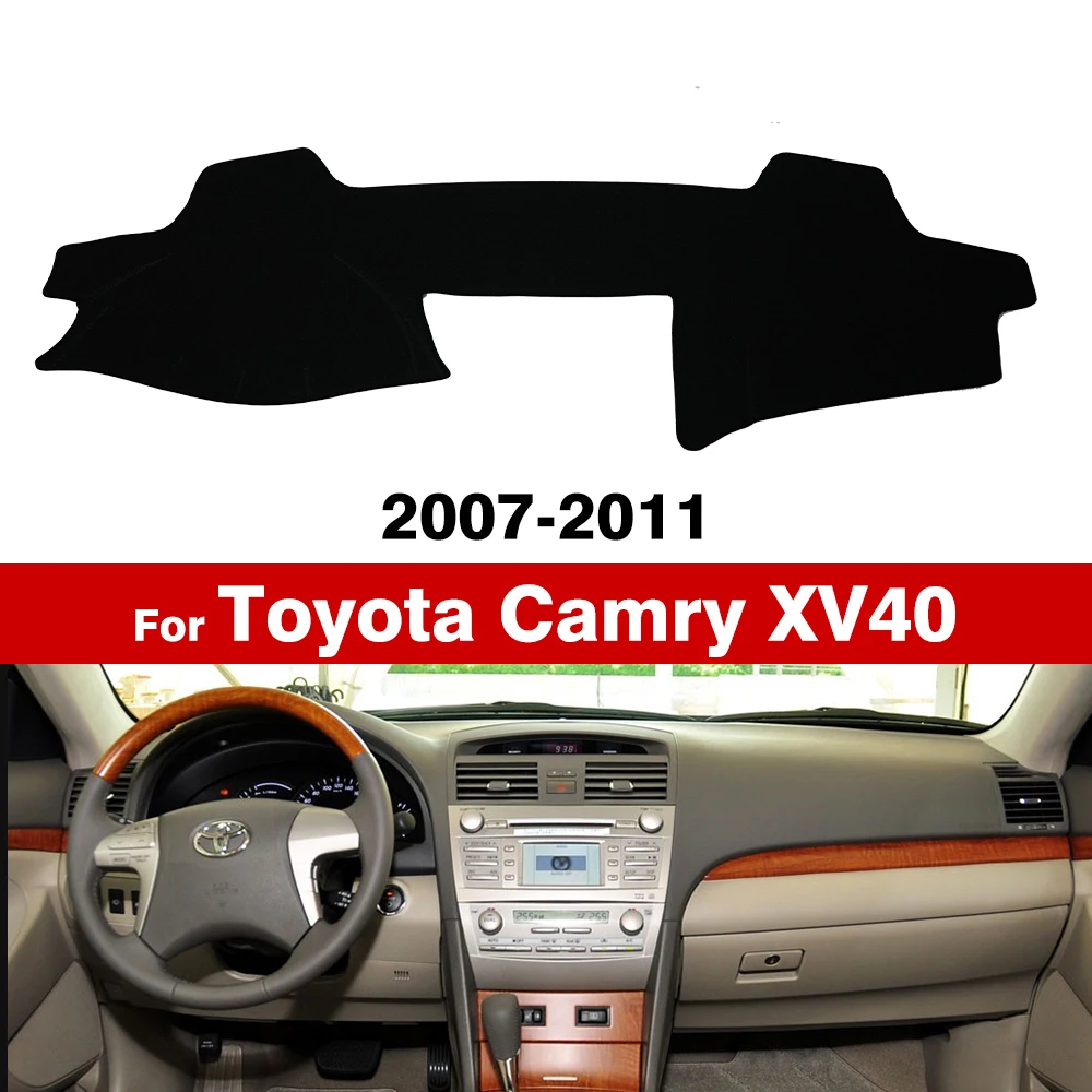 Do Toyota Camry XV40 2007 2008 2009 2010 2011 Mata na deskę rozdzielczą Osłona przeciwsłoneczna Dywaniki anty-UV Akcesoria samochodowe Pokrowiec na deskę rozdzielczą samochodu
