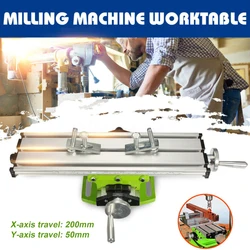 Worktable Bench Drill Vise Fixture Milling Drill Table X and Y Adjustment Coordinate Table For Mini Drill