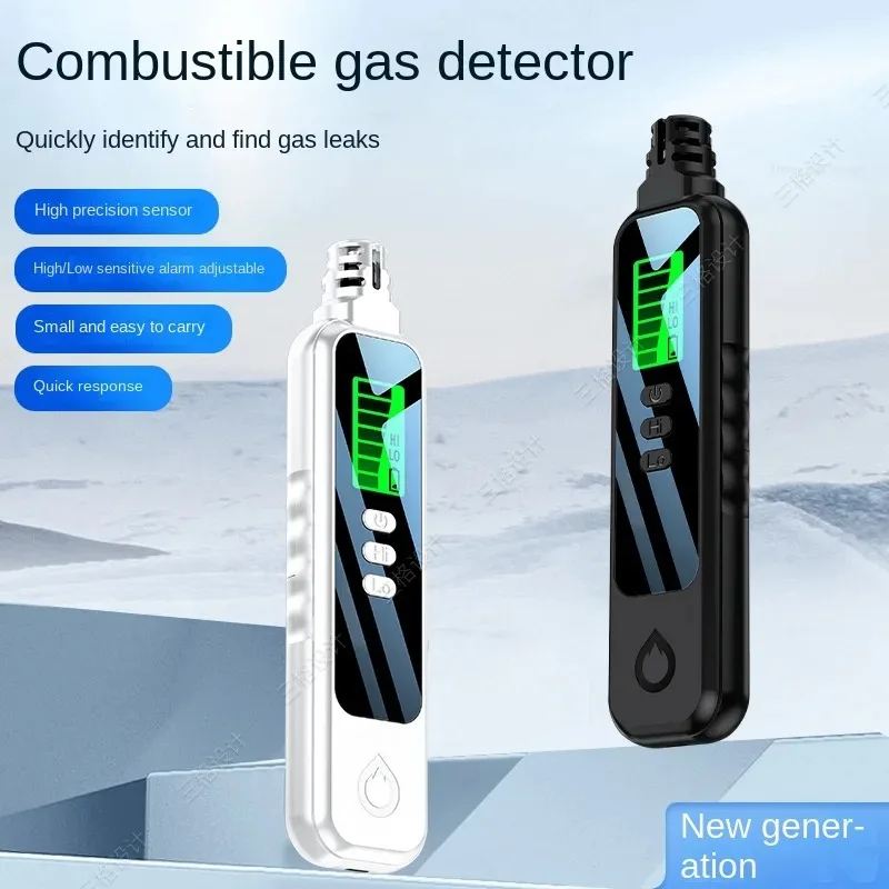 

Natural Gases Leakage Tester Combustible Gases Leak Detector Combustible Gases Concentration Analyzer Meter with Sound Alarm