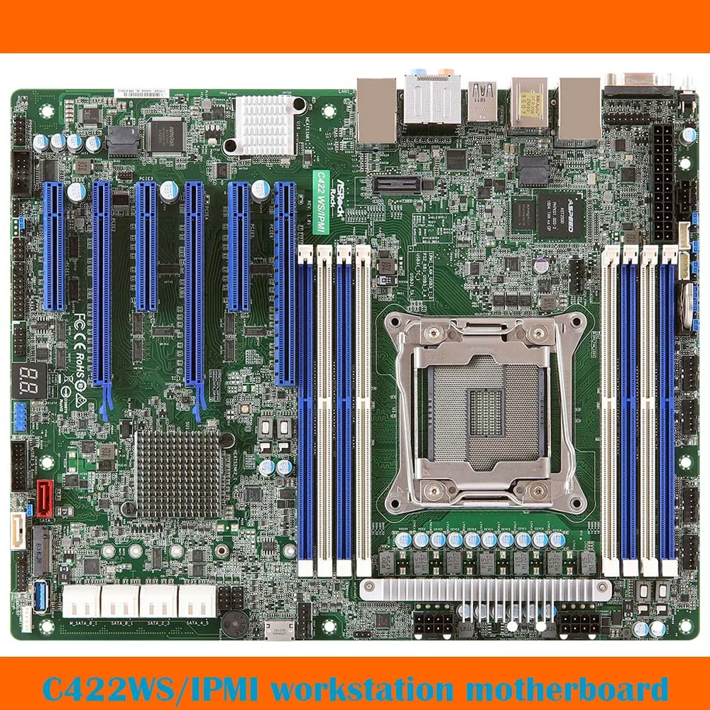 

For ASRock Workstation Motherboard C422WS/IPMI Single CPU Slot LGA2066 DDR4 Skylake-W Fully Tested