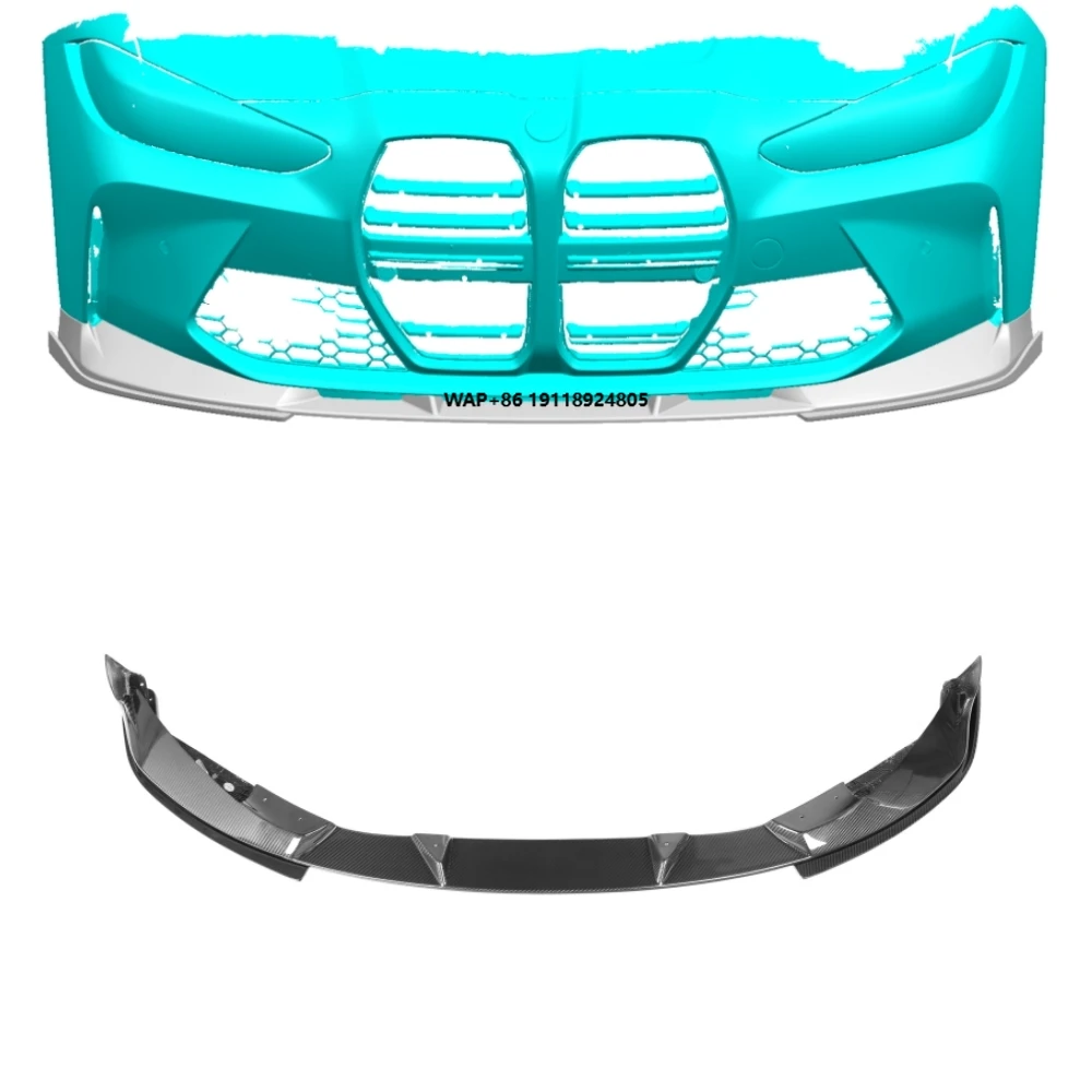 

Dry Carbon Fiber 3D Style Front Bumper Lip Splitters New Condition Front Lip for M3 4-Door/M4 G82 G83 2-Door 2021-IN