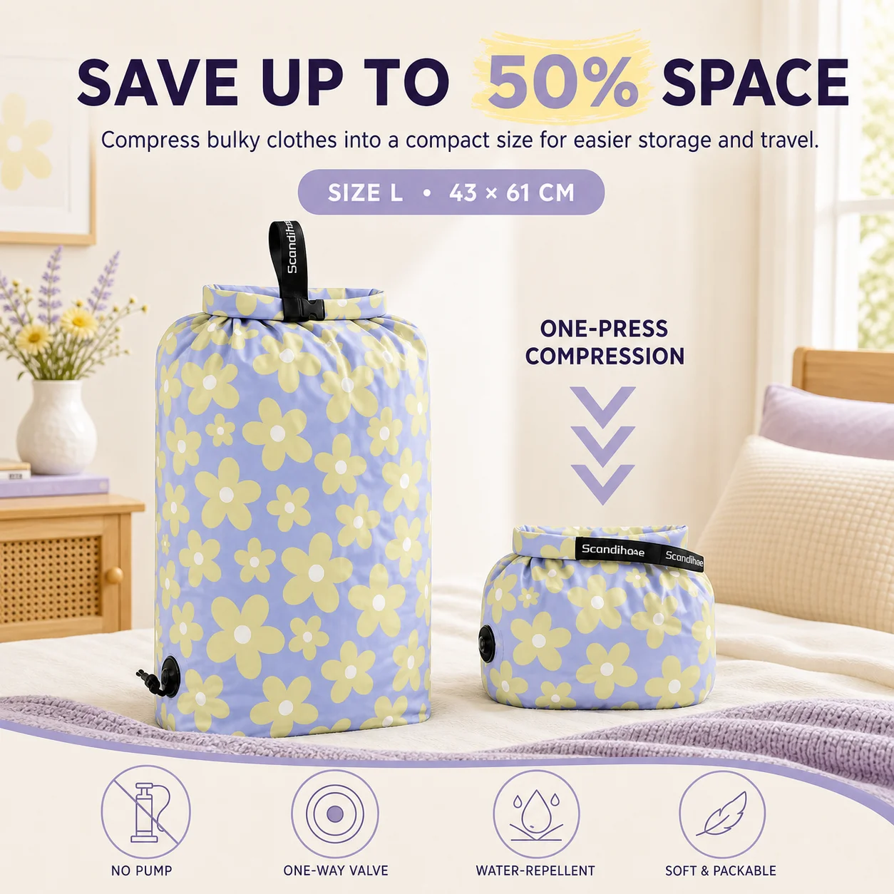 Roll-Up Compression Travel Bag - Camping Outdoor Clothing 评论和价格