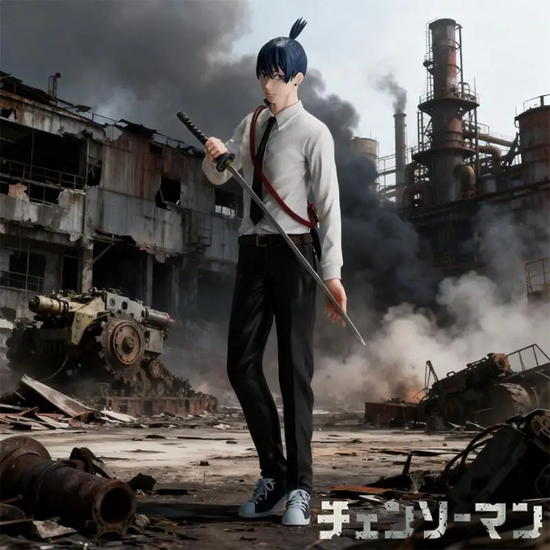 

100% подлинные BANDAI SPIRITS, оригинальная модель, украшение, человек с бензопилой из фильма: Reze VIBRATION STARS-AKI HAYAKAWA, детские подарочные игрушки