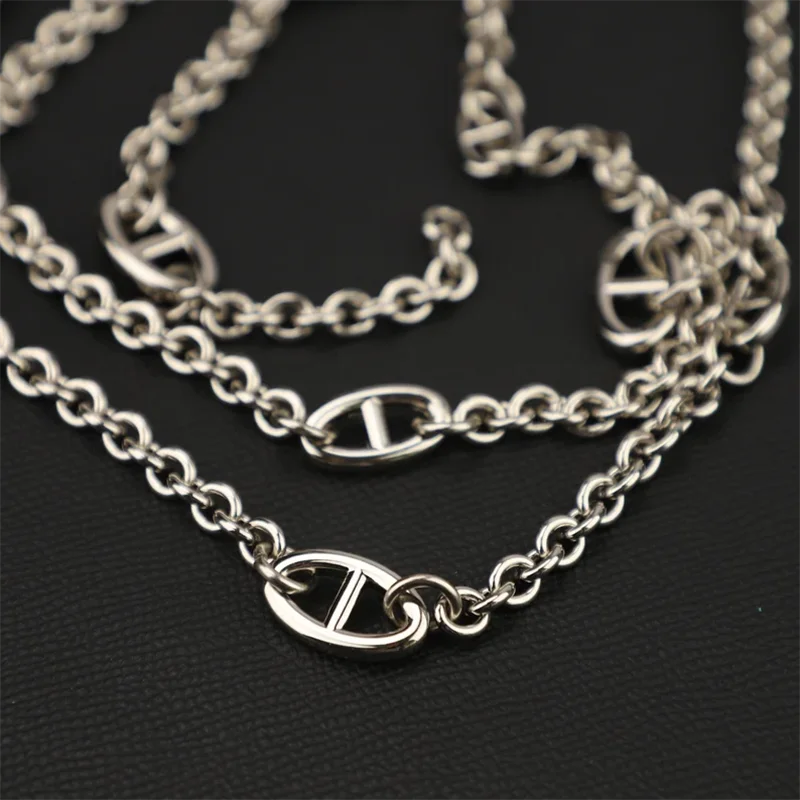 Farandole Long Necklace featured in Sterling Silver Or In Sterling Gold Color