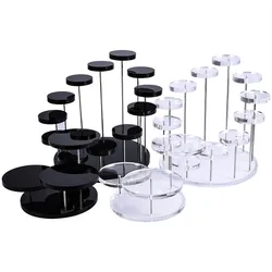 1pc 3/12 Tray Cupcake Stand Acrylic Display Stand for Jewelry Cake Dessert Rack Wedding Birthday Party Decor for Small Items