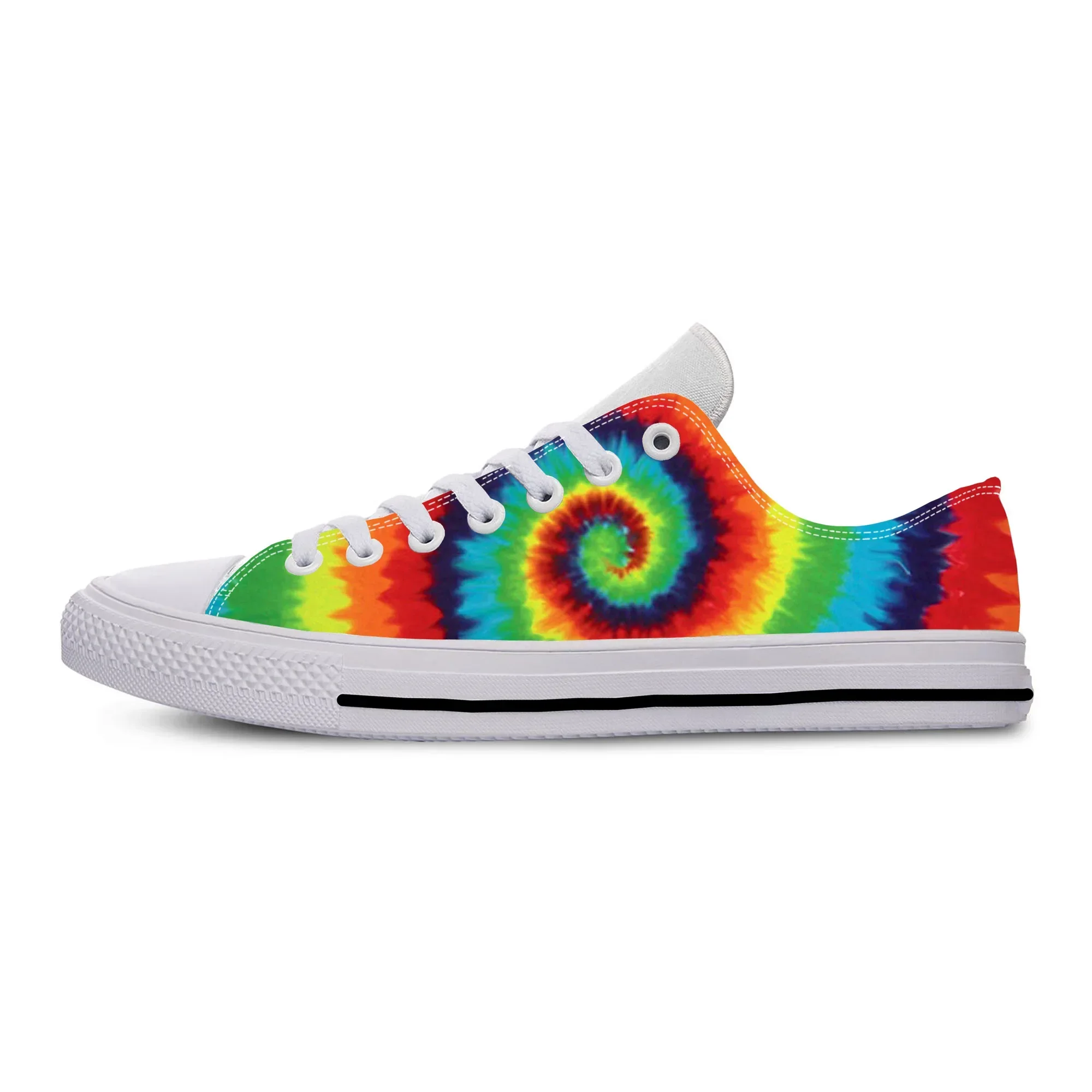 

Горячее и крутое летнее аниме с рисунком тай-дай, эстетичная модная повседневная тканевая обувь, мужские и женские кроссовки, низкие туфли для доски