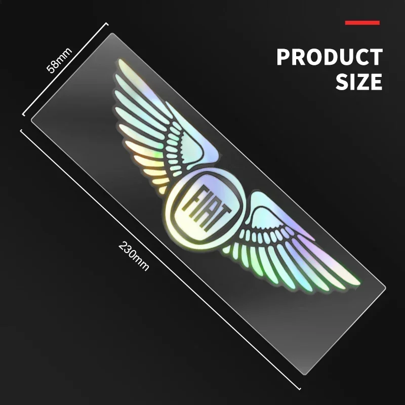 Car Logo Angel Wings Decoration 3D Reflective Waterproof Sticker for Fiat Nismo Nissan Skoda Peugeot Citroen LEXUS Infiniti