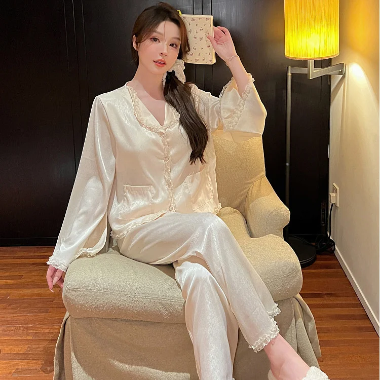 

Pajama Sets Bride Women Modal Striped Daily Modern Lady Soft Comfortable Breathable Cool Moisture Wicking Spring Summer Jacquard