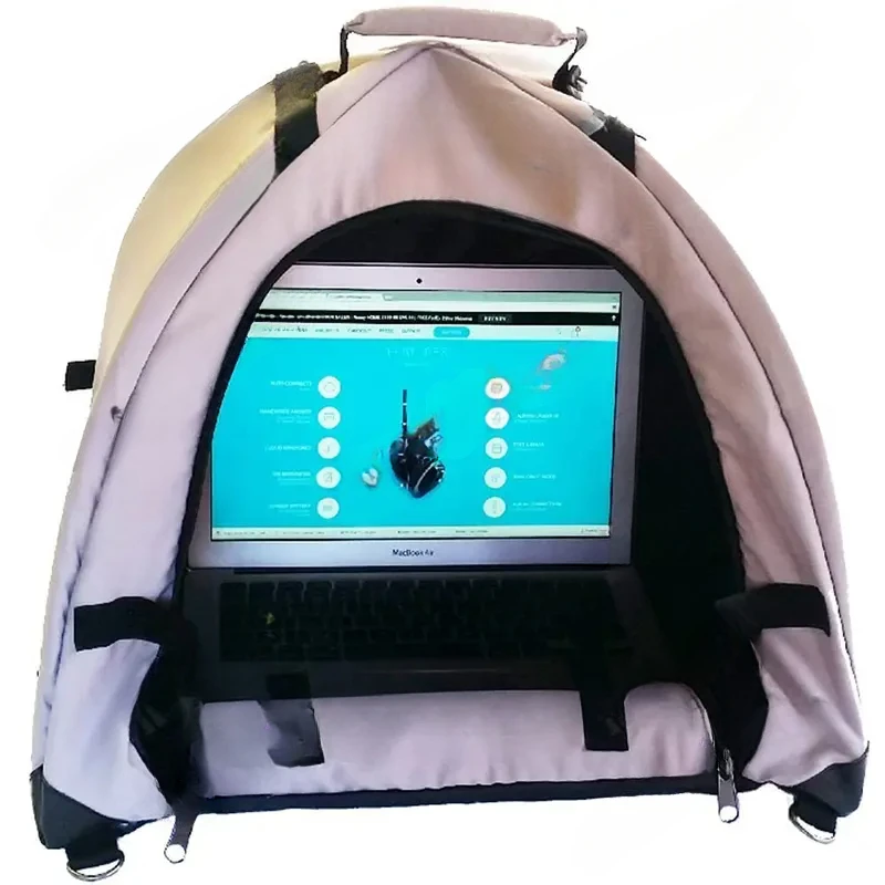 Outdoor tent privacy cover multifunctional waterproof foldable laptop sunshade