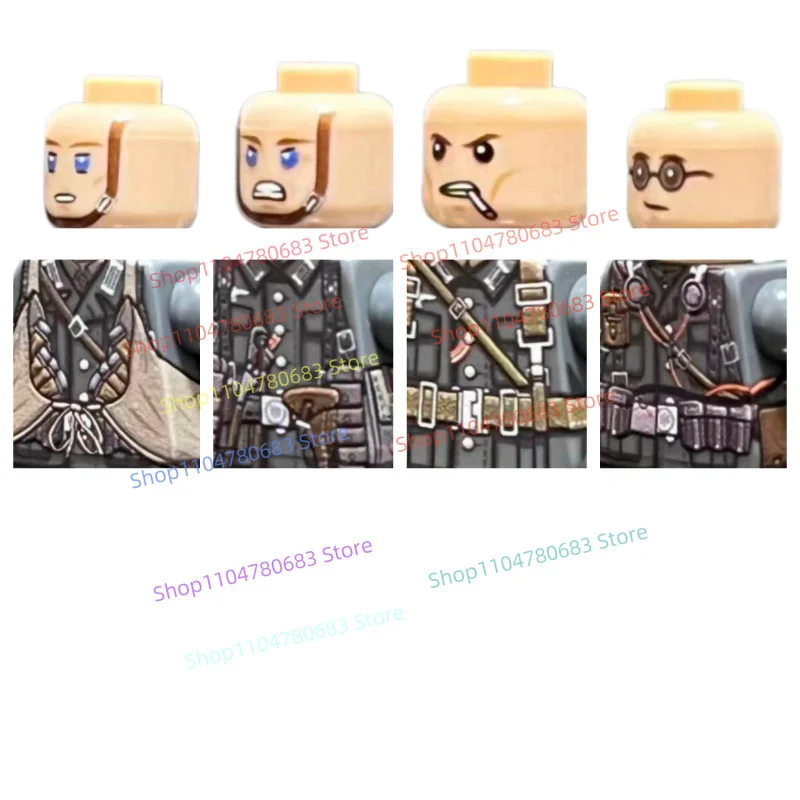 

New MOC Military Building Block Minifigures, Flamethrower Soldiers & Mine Detector Soldiers, Display Ornaments and Holiday Gifts