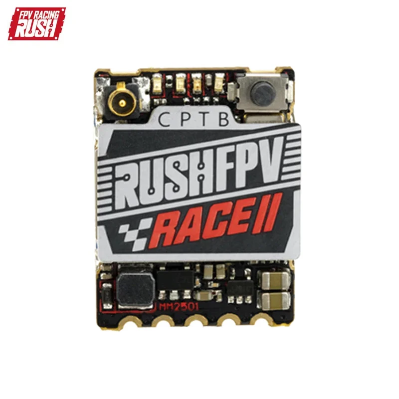 

RUSHFPV TANK RACE 2 VTX 5.8G 48CH PitMode 25mW 100mW 200mW Max Adjustable Smart Audio FPV VTX 20X15mm for RC FPV Drone
