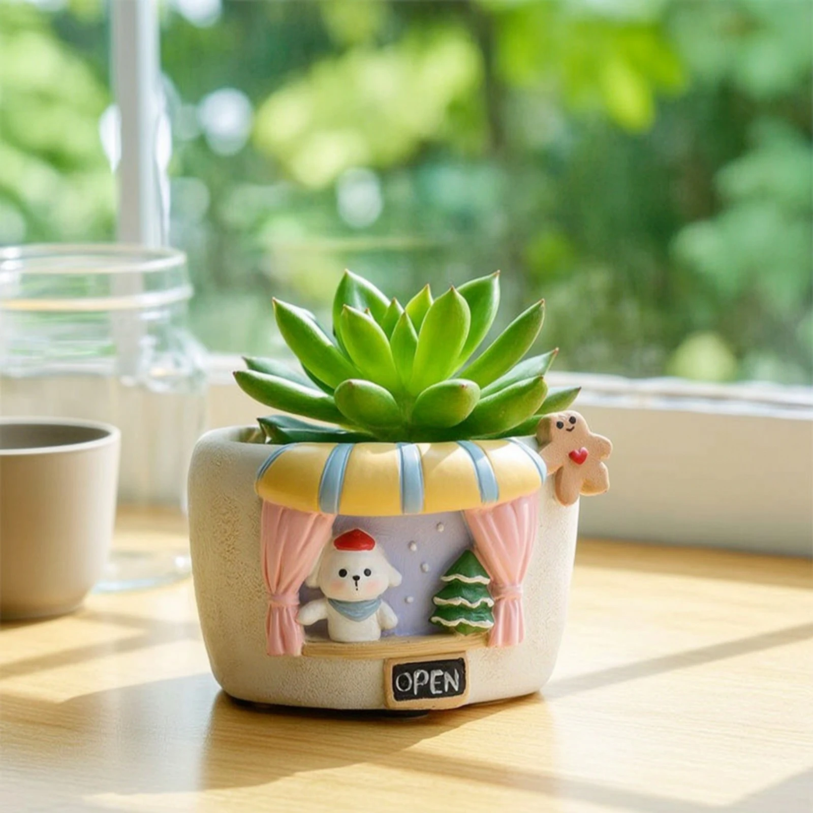 Pot Tanaman Berbentuk Rumah Po - Succulent Planter Pot ulasan dan harga