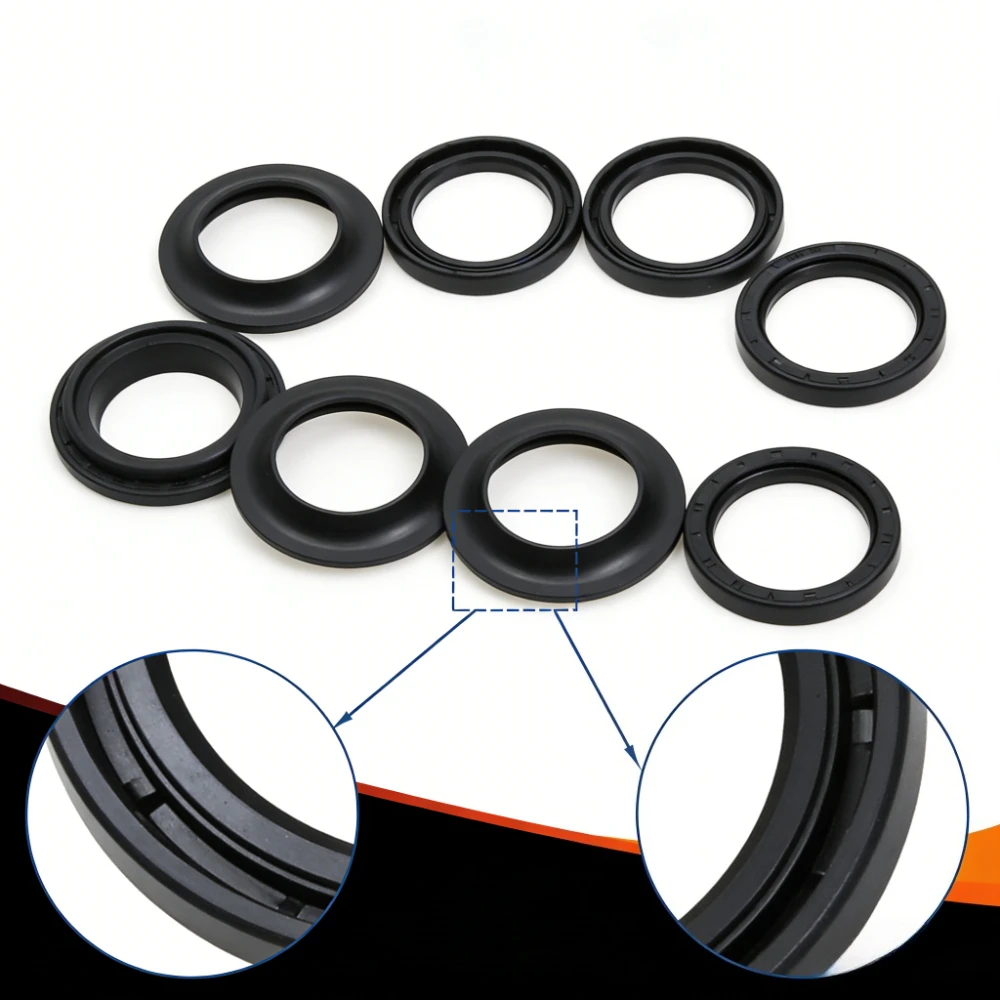 

2pc/4pc/8/16pc 31*43*10.5 31 43 Motorcycle 31x43x10.5 Front Fork Damper Oil Seal & Dust Seal For Kawasaki GPZ305 KX80 Z200 Z250