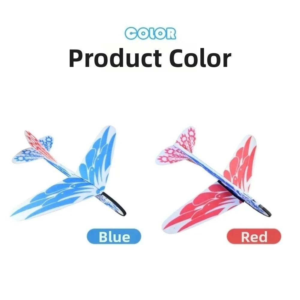 DIY Hand Throw Flying Glider Planes Adjustable Center 325*400mm Elastic Rubber Band Powered Flying Plane Airplane Glider
