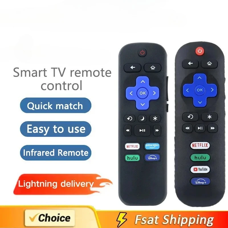 1/3PCS Replacement Remote Applicable for Roku TV 55UP120 32S4610R 50FS3750 32FS3700 32FS4610R 32S800 32S850
