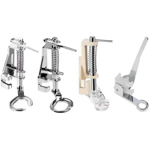 4PCS/Set Free Motion Quilting Embroidery Darning Presser Foot For Singer Brother Household Low Shank Sewing Machines Accessories