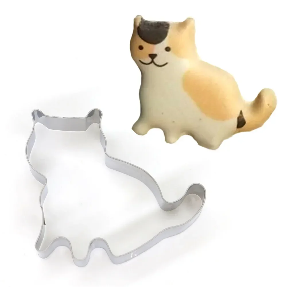 Cat Shaped Aluminium Mold DIY Cake Cookie Mold Shape Cutter Biscuit Gingerbread Fondant Mould Stainless Steel Cookie Mold