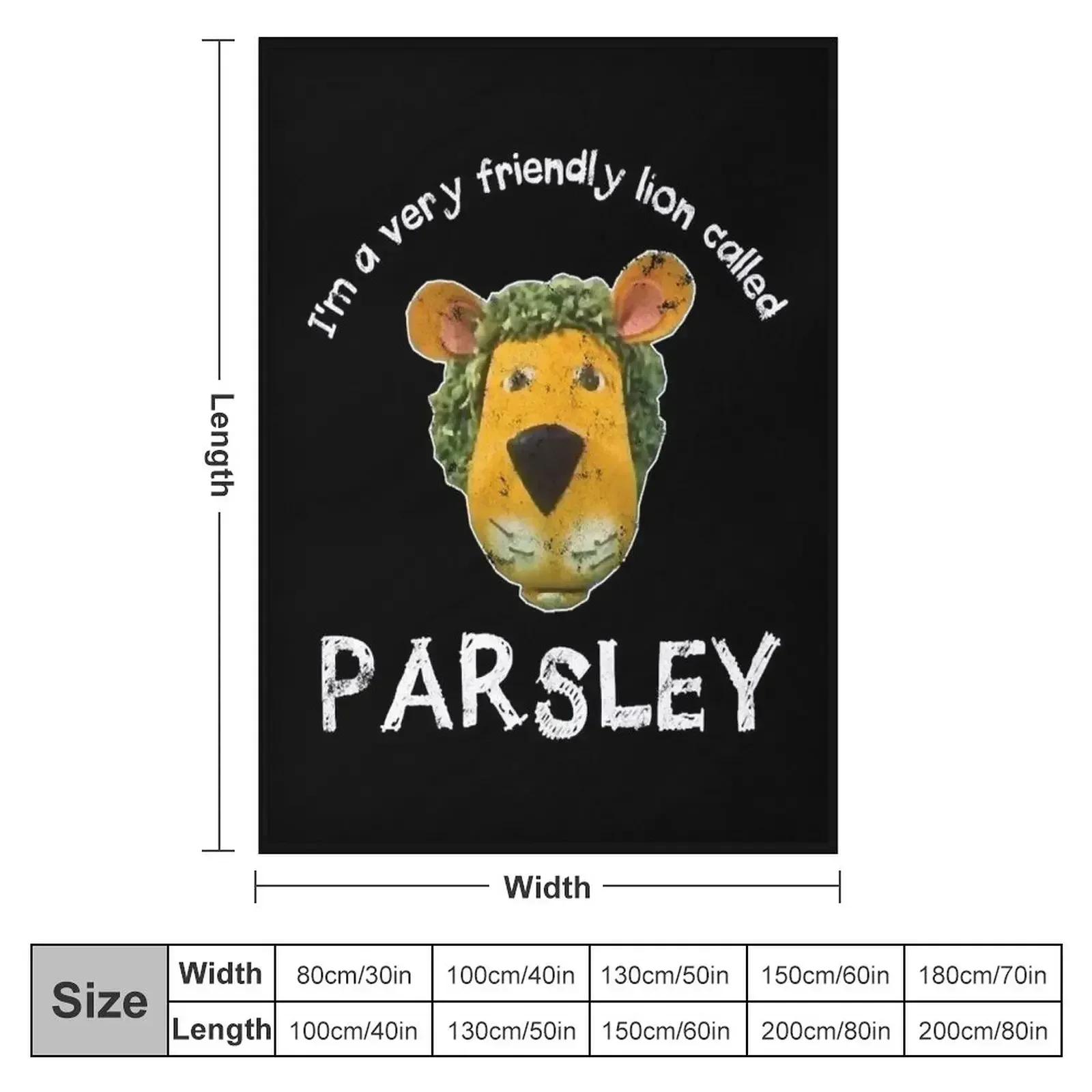 Parsley The Lion Throw Blanket Luxury Thicken Baby Blankets