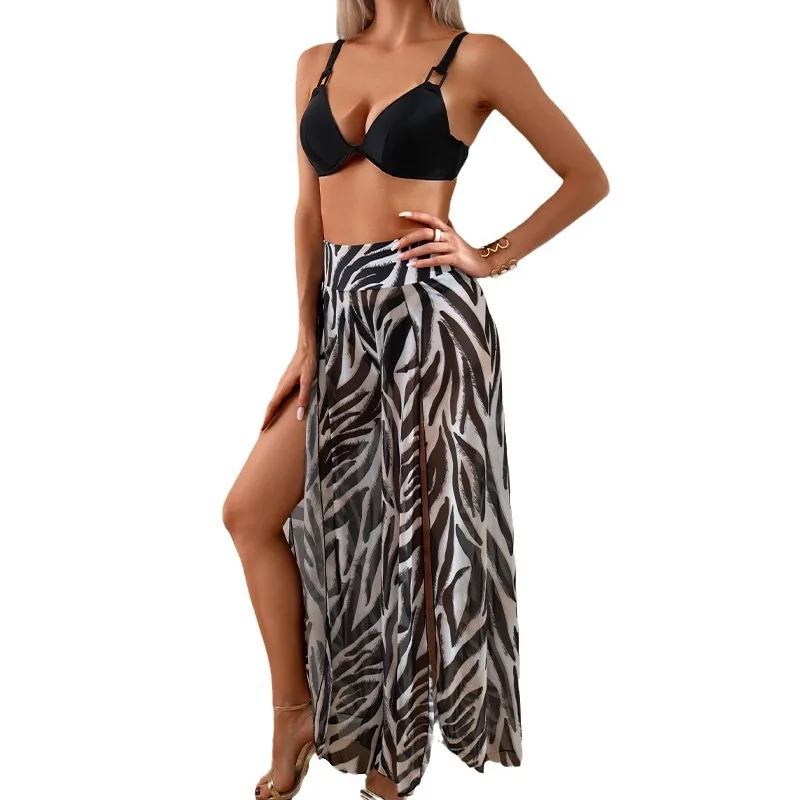 Heiß begehrte Badeanzüge für Damen, neue europäische und amerikanische hochwertige Bikinihosen, dreiteiliges Badeanzug-Set, Großhandel. – Detail 8