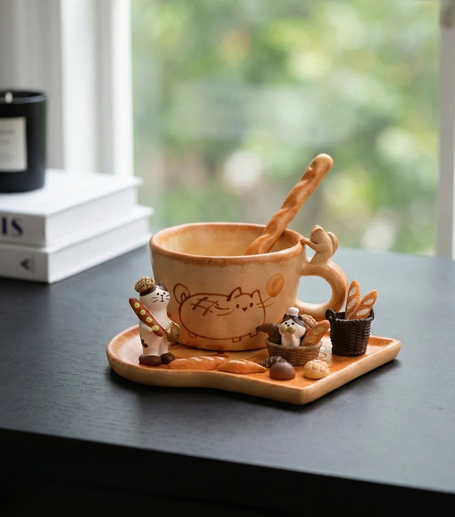 Handmade Ceramic Cup Coffee Cup, Creative Birthday Gift