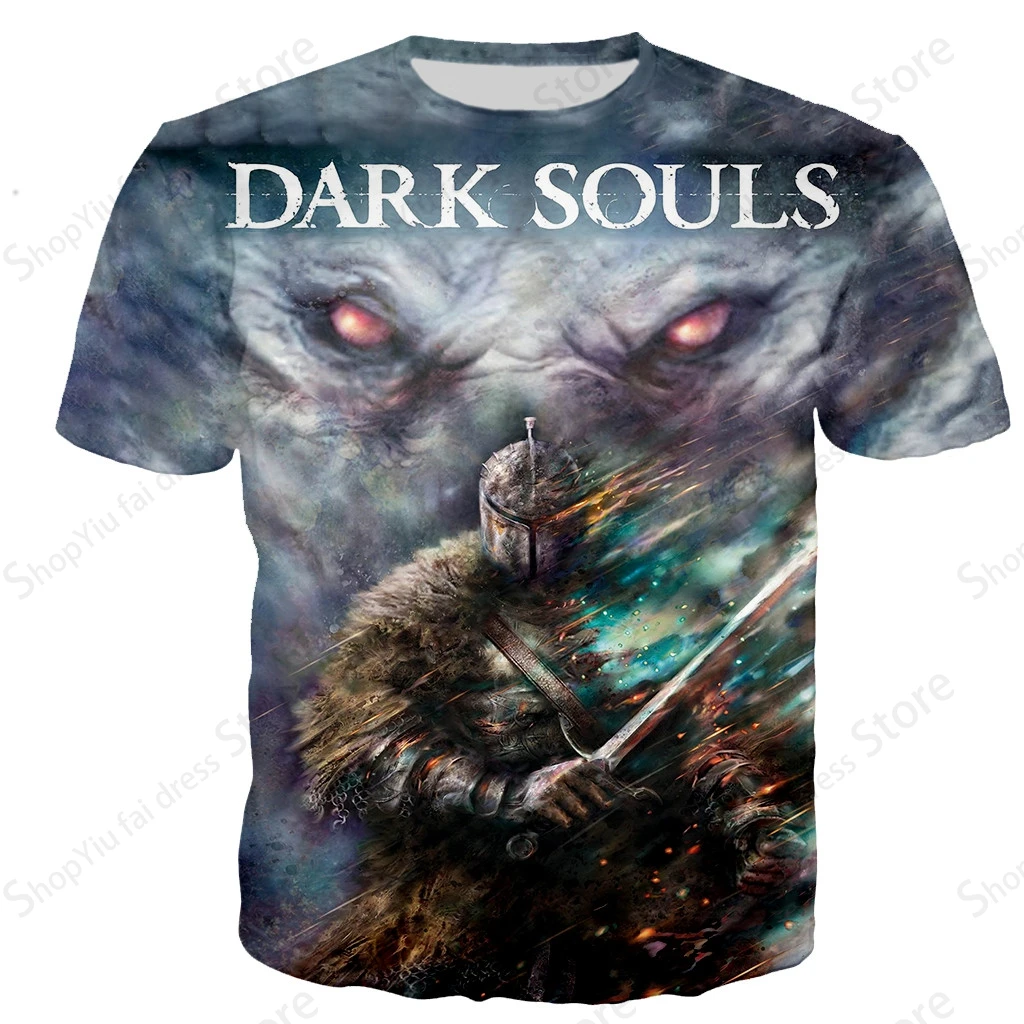 تي شيرت مطبوع على النفوس الداكنة للرجال والنساء ، توب هيب هوب ، تيشيرتات ثلاثية الأبعاد للأطفال ، ملابس بيانية للأولاد ، موضة