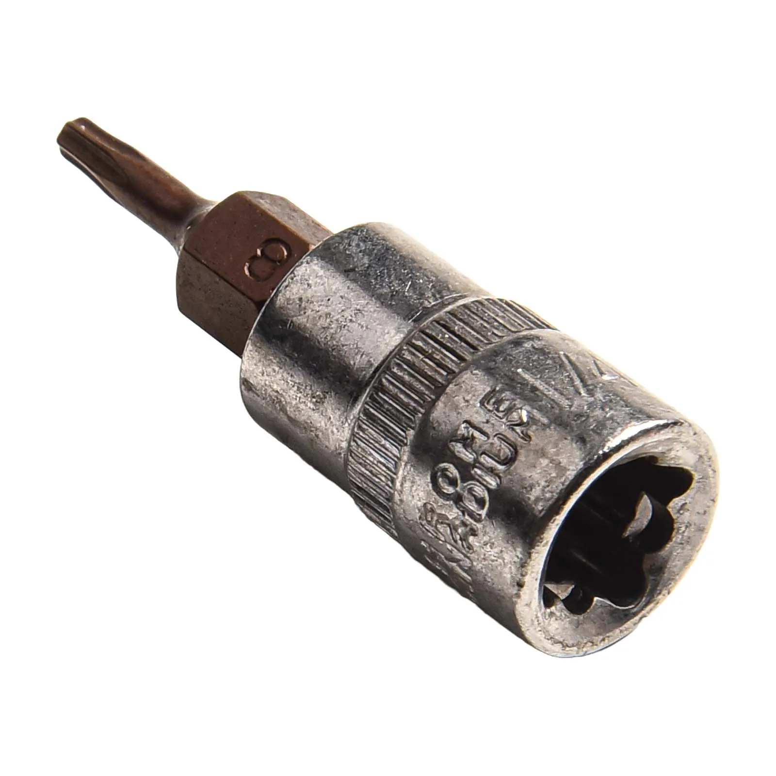 2Pc For Torx Screwdriver Bit Set for 1/4 Inch Drive Socket Tools Made of Induction Hardened Chrome Vanadium Steel