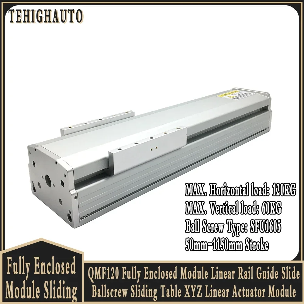 cnc totalmente fechado linear guide rails 1605 xyz slides stroke automations rolamentos lineares automacao residencial parafuso de esferas 501150 mm 01